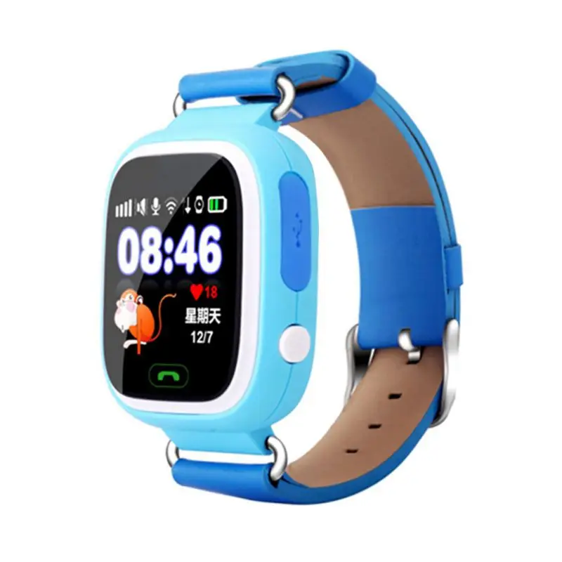 Q90 Children Smart Watch SIM Card Waterproof GPS Location 1.22inchTouch Screen Passometer Wristwatch Wearable Device Russian