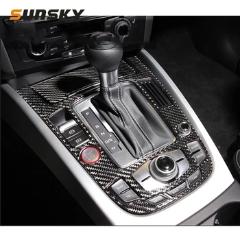 

2 PCS Car Carbon Fiber Gear Panel Decorative Sticker for Audi A4L / A5 / Q5