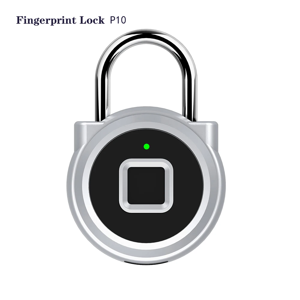 Smart  Fingerprint Padlock USB charge  Toolbox lock AntiTheft Keyless lock P10 for Door Luggage