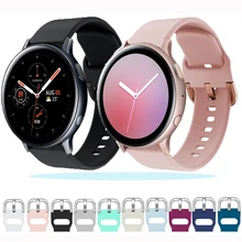 

20mm 22mm Silicone band for Samsung Galaxy Watch 4/3/Active 2 Active 3 Gear S2 Watchband Bracelet Strap for Huami Amazfit bip