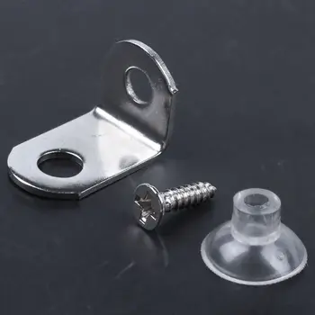 

New Right Angle Bracket Corner Brace Glass Shelf Fixing Clip Support 20pcs