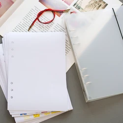 Livre de rangement à feuilles mobiles blanc format A5, 40 feuilles pour bande Washi, ruban de masquage, accessoires, outil de bricolage pour Scrapbooking 
