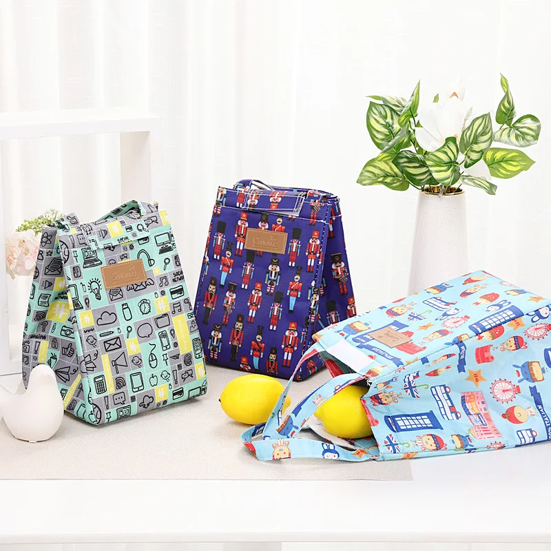 HQ Portable Lunch Bag New Thermal Insulated Box Tote Cooler Handbag Bento Pouch Dinner Container School Food Storage Bags | Дом и сад