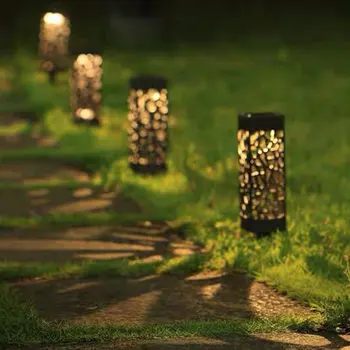 

6pcs Solar Garden Lamps Solar Pathway Lights Outdoor Decorative Garden Lights Waterproof Warm White LED Landscape Lantern