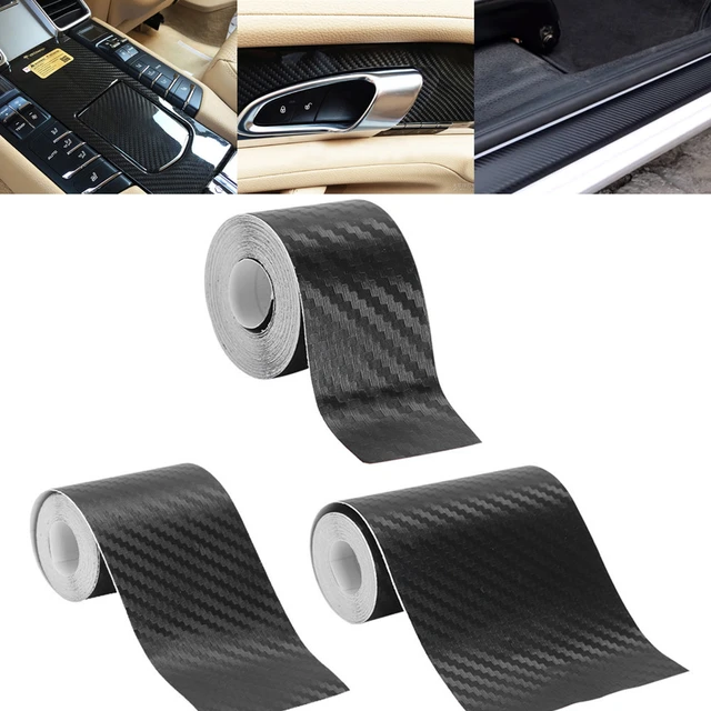 3D Carbon Faser Auto Aufkleber 3m DIY Paste Protector Streifen Auto  Einstiegs Seite Spiegel Anti Scratch Band Wasserdicht schutz Film