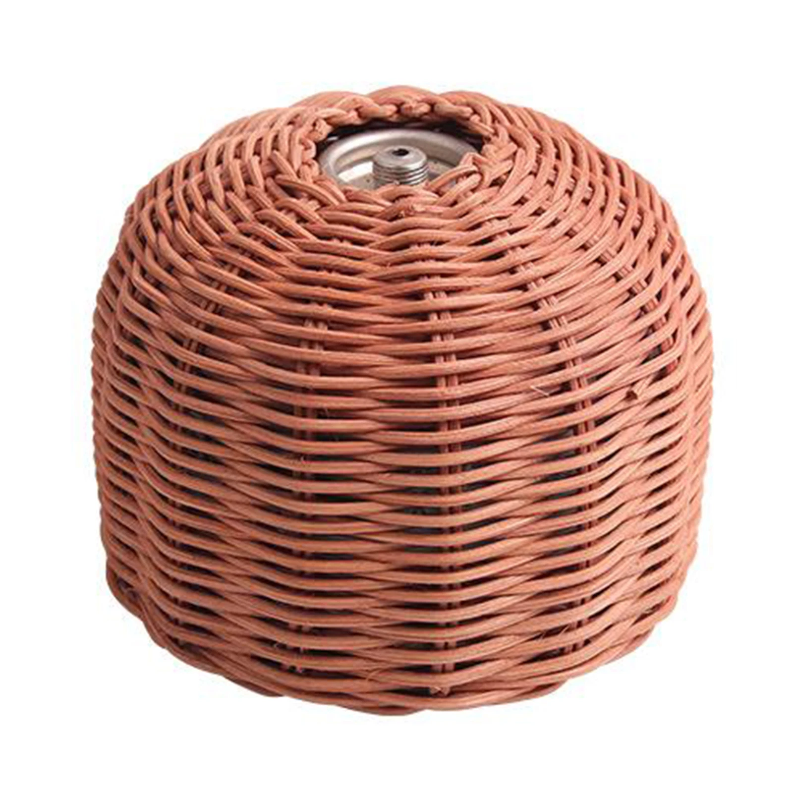 Rattan Handmade Woven Protective Cooking Gas Cylinder Cover Outdoor Hiking Pouch