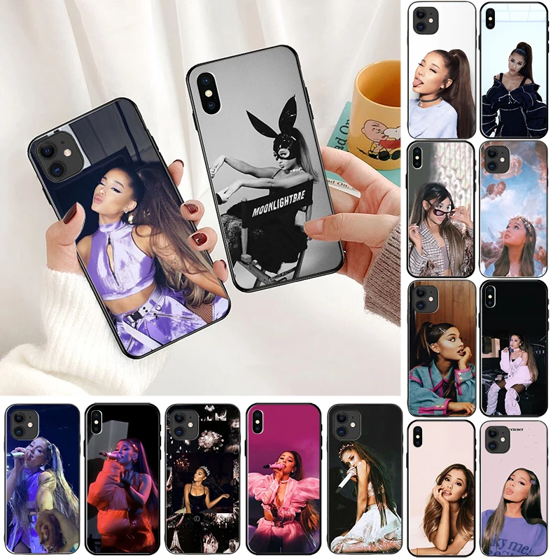 

Ariana Grande Colorful Cute Phone Accessories Case for iPhone 5 5Sx 6 7 7plus 8 8Plus X XS MAX XR 11pro max