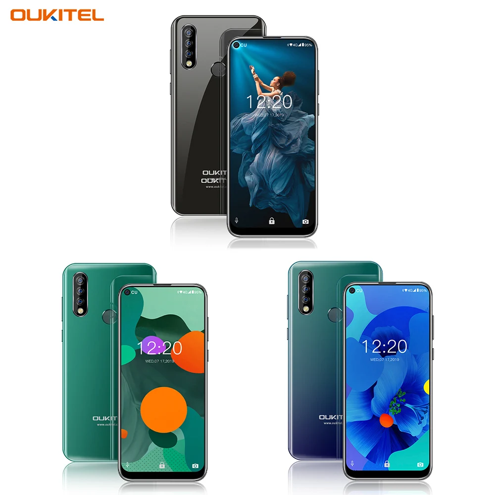 Мобильный телефон Oukitel C17 Pro, 6,35 дюймов, 19:9, Android 9,0, MT6763, четыре ядра, 4 ГБ, 64 ГБ, 3900 мАч, 13 МП, разблокированный смартфон с функцией распознавания лица, 4G