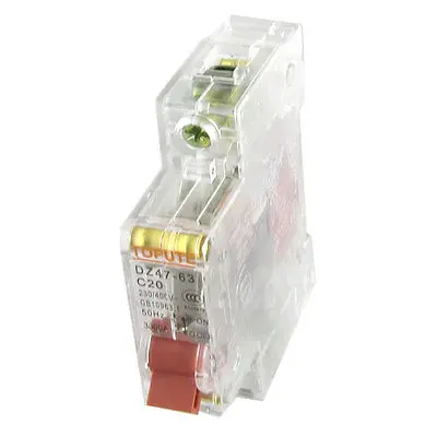 

AC 230V 400V 20A 1P Transparent Miniature Mini Circuit Breaker