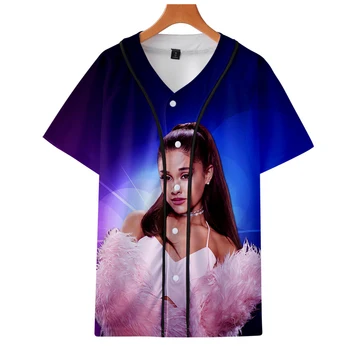 

2019 Ariana Grande jackets Kpop Fashion jacket new cool print long sleeve Ariana Grande baseball jacket for women streetwear