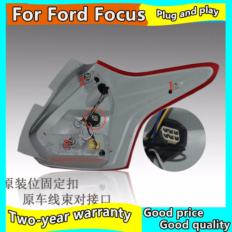 Автомобильный Стайлинг для Ford Focus 3 задние фонари 2012- Фокус хэтчбек светодиодный задний фонарь DRL+ тормоз+ Парк+ сигнальный светодиодный фонарь