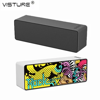 

Portable Speaker Bluetooth 5.0 Stereo Loudspeaker Column Outdoor Deep Bass BT Subwoofer AUX USB Mic Handsfree Visture F2