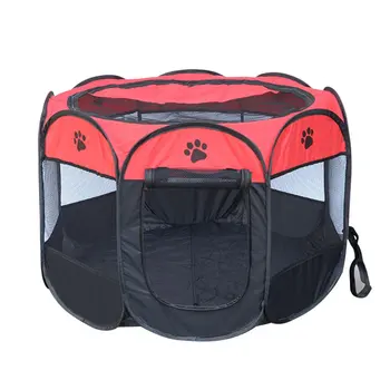 

Portable Breathable Pet Cage Pet Fence Dog Kennel Folding Fence Oxford Cloth Waterproof Durable Kennel Tent