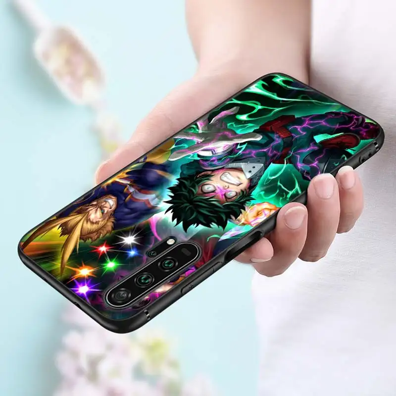 My Hero Academia Anime Black Silicone Phone Cover For Honor 10I 9X 8X 20 10 9 Lite 8 8A 7A 7C Pro Lite Phone Case 4