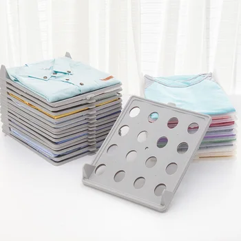 

10 PCS/SET Stackable stacking board Clothing folding and finishing rack combination Organize hangers Tools for stacking clothes