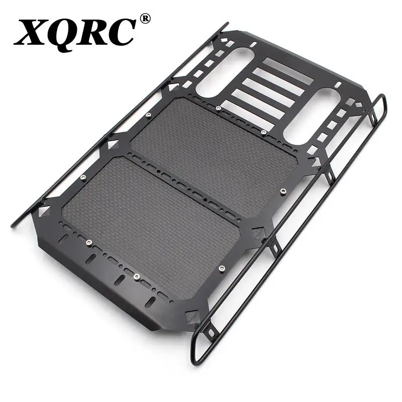 

XQRC Racing Metal Roof Rack with Carbon Fibre Panel 253x168mm Upgrades Parts Accessories for RC Crawler Car Traxxas TRX4 G500