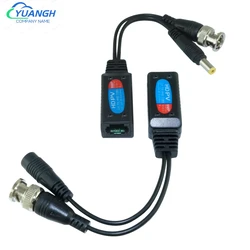 Connecteurs émetteur récepteur vidéo Balun BNC à RJ45, 5 paires, coaxial CCTV, puissance 8MP 