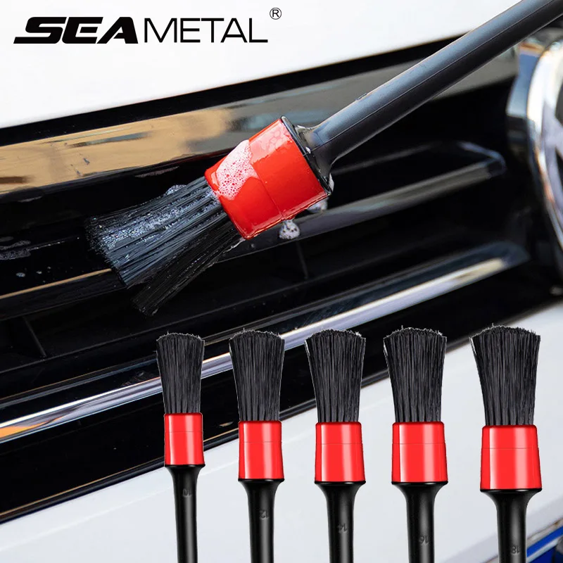 Car-Detailing-Brush Dashboard-Accessories Cleaning-Wheel Car-Interior Rims 5pcs for Gap