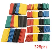 328PCS Polyolefin Insulation Heat Shrink Tubing Tube Wrap Wire Cable Sleeves Set Hot Sleeve Wrap Wire Assortment Shrinkable Tube