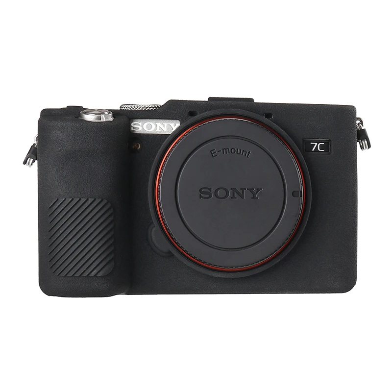 small camera bag HQ Soft Silicone Rubber Camera Protector Skin Case for Sony Alpha A7C camera bags for men Bags & Cases