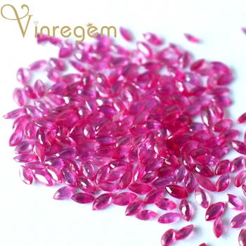 

Vinregem Top Quality Natural Marquise Cut 2*4MM Unheated Burma Ruby Loose Gemstone DIY Stones Fine Jewelry Wholesale Lots Bulk