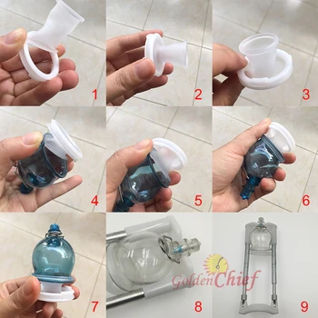 Newest Penis Enlargement System exercise device penis pump stretcher kit man enhancement male extender 6