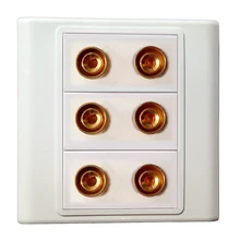 3 модули динамиков, информация, настенная пластина, крышка розетки, настенное крепление, лицевая панель, разъем, порт для домашнего офиса, кабельная система