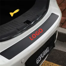 For Tesla model 3 Y Model S Model X Voiture Coffre Protection Bande Gomme Pare-chocs Anti-Collision Anti-rayures Hayon Carbon