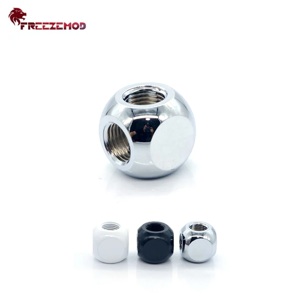 FREEZEMOD HDTD 3STB 3 полосный адаптер G1/4 &quotрезьба Tripple Тип кубика латунный фитинг для