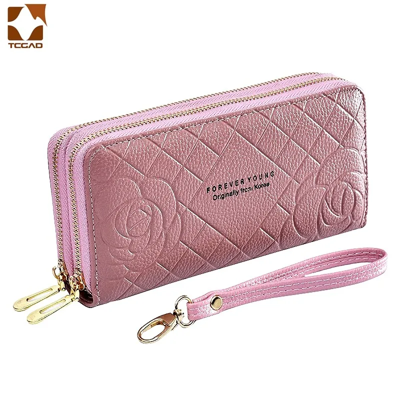 Double Zipper Wallet Women Luxury  Wallet Clutch Luxury Brand Women -  Luxury Brand - Aliexpress