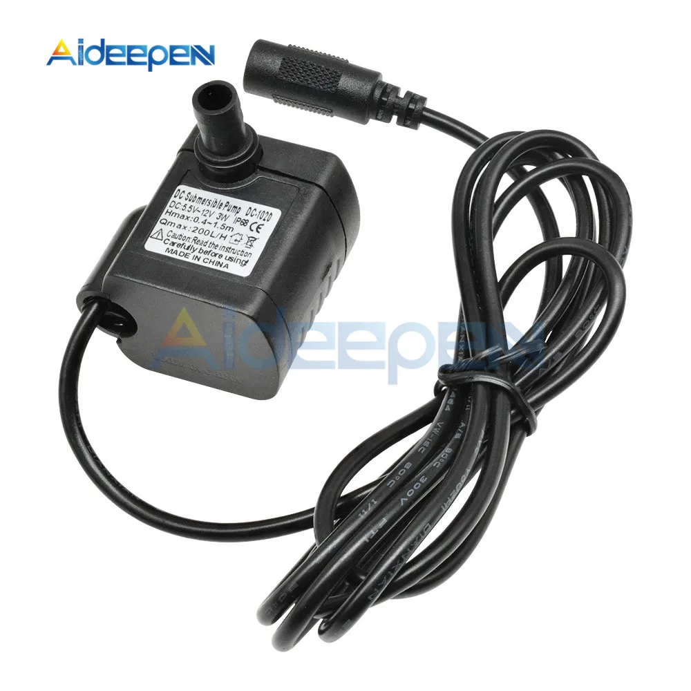 Submersible Water Pump DC 12V 3W 200L/H for Aquarium liquid transfer pump submersible booster pump