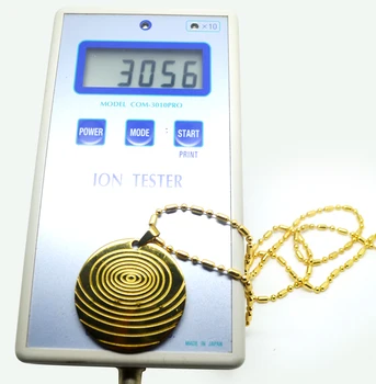 

10x New arrival w 3000 ions Bioexcel Premium Scalar Energy Pendant 3000+ Ions Power - Gold Print Therapy Nano Pendant