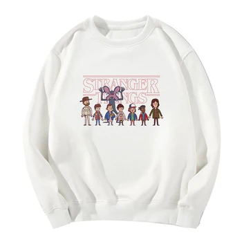 

High Quality Spring Autumn New Punk Full Sleeve Stranger Things Hoodies Women Funny Casual Plus Size Femme Pullovers Sweatshirt