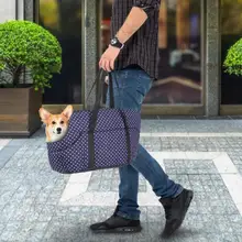 Портативная переноска для животных с мягкой стороной, большая собака/кошка, удобная черная сумка для домашних животных, дорожная сумка для путешествий, переноска для домашних животных