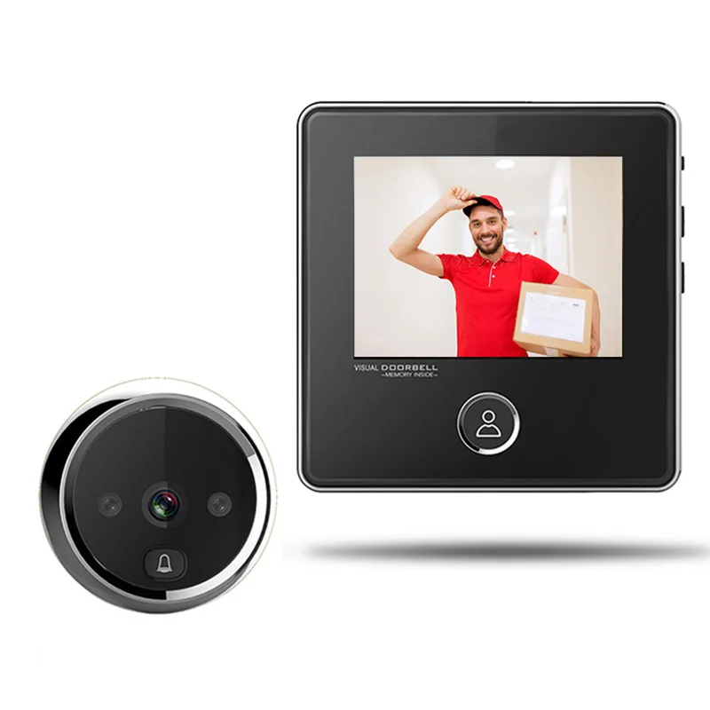 

3" LCD Screen Electronic Door Viewer Bell IR Night Door Camera Photo Recording Digital Door Viewer Smart Peephole Doorbell