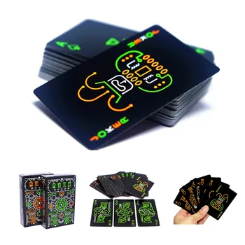 

Fluorescent Playing Cards Black Night Playing Cards Night Game Props Glowing Special Poker Team Game For Outdoor Bar KTV Tool