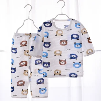 

2 Pieces Autumn children's pajamas sets boys sleepwear baby girls clothes pyjamas For 2 4 6 8 10 12 Age pijamas cotton nightwear