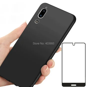 Перейти на Алиэкспресс и купить Для SHARP AQUOS C10 S2 чехол SHARP AQUOS C10 S2 стеклянный роскошный мягкий ТПУ чехол для телефона с закаленным стеклом для SHARP AQUOS C10 S2