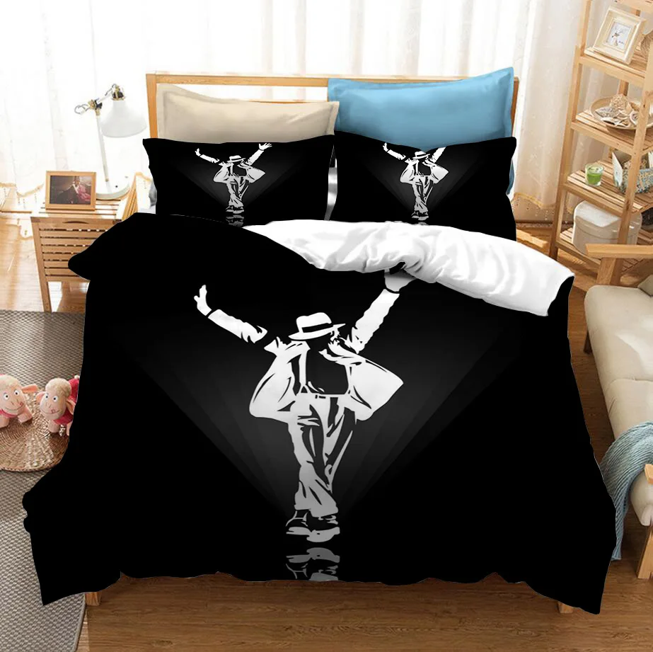 Michael Jackson 3D Printed Bedding Set Duvet Covers Pillowcases Comforter Bedding Set Bedclothes Bed Linen(NO sheet)