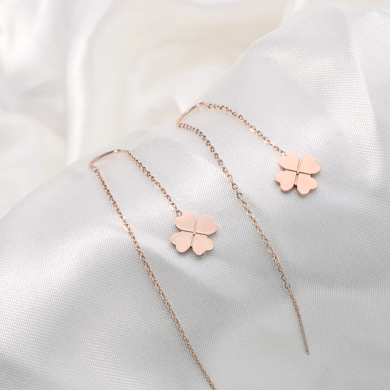 SDA Naturel Diamond Drop Earring for Girl Korean Jewelry Style