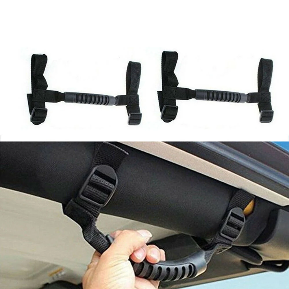 1pcs Car Grab Handle For Jeep Wrangler JK YJ TJ 1987 2016 Rugged Ridge