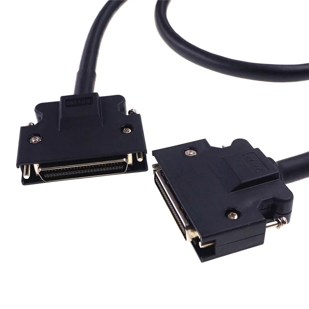 1個のscsiケーブル50ピンサーボデータコネクタ延長mdr mから