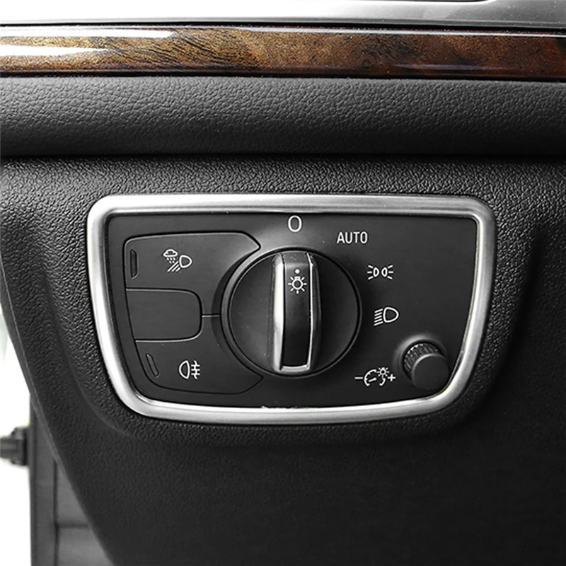 Carманго для Audi A6 C7 2011- Автомобильная фара кнопка включения панель Крышка рамка наклейка отделка хром аксессуары для интерьера