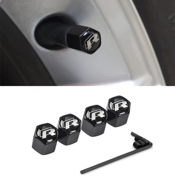 

4Pcs Black Metal Wheel Tire Valve Caps Stem Case For VW Renault Audi Honda Bmw Honda Mazda Opel Kia Bmw Fiat Volvo Benz Skoda