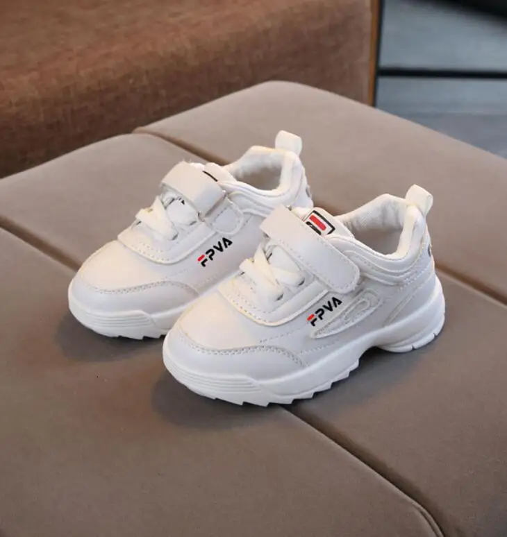 

BOUSSAC Casual Boys Girls Fashion Sneakers Baby/Toddler/Little Kids Leather Trainers Children School Sport Shoes Running Shoes