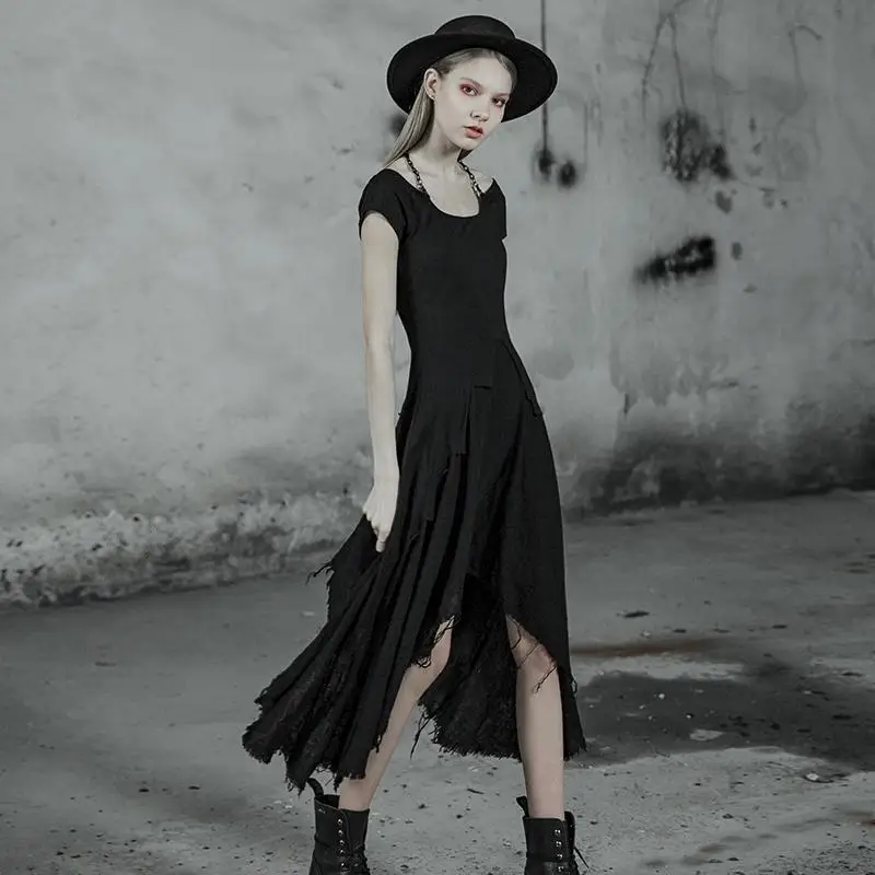 

Punk Rave Women's Goth Lolita Irregular Maxi Dress PQ-512 Asia Size S-L