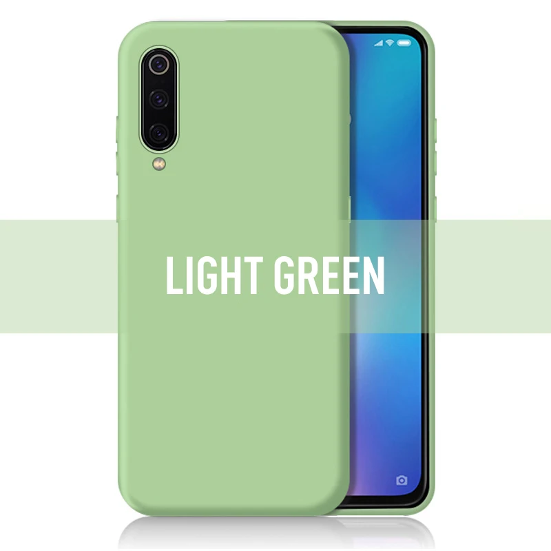 Для Xiaomi Mi9 простой прочный дышащий Броня мягкая задняя крышка силиконовый чехол ТПУ не для Xiaomi 9se цветные Защитные чехлы для телефонов - Цвет: C