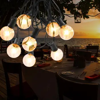 

Waterproof G40 15m 50LED Ball Bulb Fairy String Light Garden Holiday Party Decor Soft Light Effect Not Dazzling Non Fading