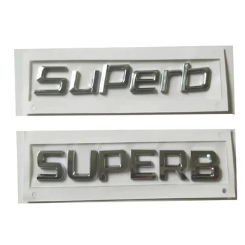 

New SUPERB Rear Trunk Boot Lid 3D ABS Letter Sticker Alphabet Decal Character Emblem For Skoda 3T0 853 687 3T0853687 Car Styling
