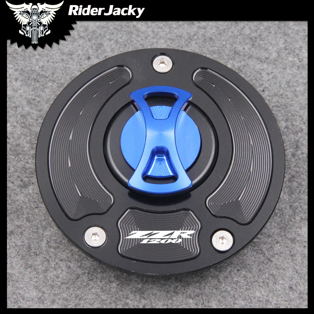 Крышка для бензобака мотоцикла без ключа Kawasaki ZZR1200 ZZR 1200 2002-2005 2003 2004 | Автомобили и